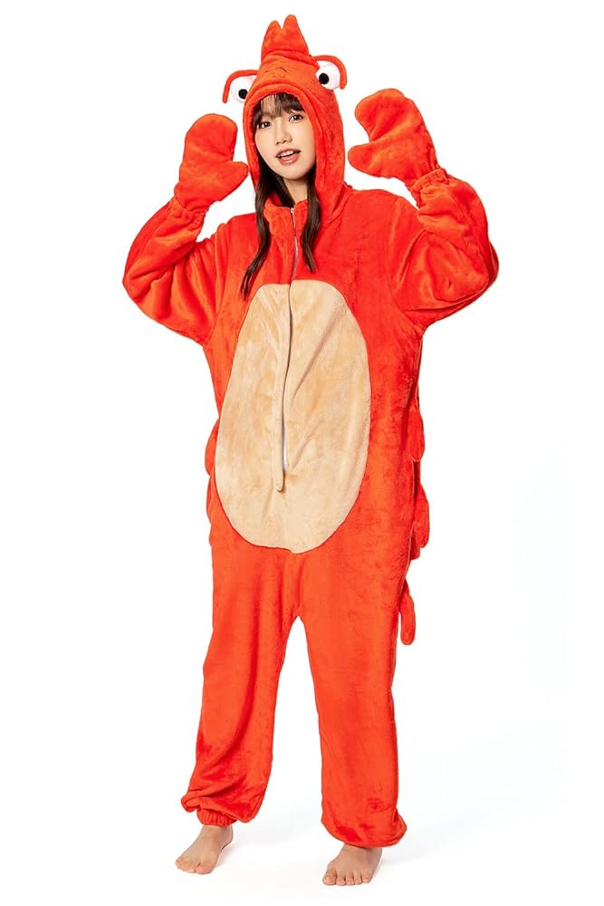 Amazon | [OLAOLA] ロブスター 着ぐるみ パジャマ 可愛い 大人用